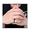 Zealmer Men's 6mm Matte Brushed Black Titanium Ring Size 8