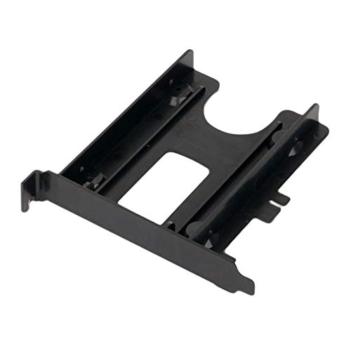 heaven2017 Hard Drive Enclosure Rack Caddy, 2.5" Rear Panel HDD/SSD Bracket Internal PCI Slot Expansion Rear Bracket Tray Carrier