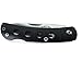 Valtev Small Folding Pocket Knife, Curved Black Anodized Aluminium Handle, Quality Stainless Steel lockback Blade, Sturdy Nylon Pouch
