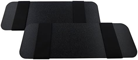 Visormates-Side Window Extenders (4x12 Black with Black Straps) to add to Your Existing Driver and Passenger Sun Visors