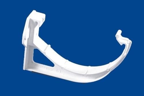 Pack of 2 Two x Polypipe 110mm (4 inch) Terrain Crescent 2152.4b Gutter Support Bracket (Black)