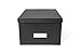 Bigso Gustav Photo/DVD Storage Box, Dark Grey