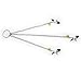 Demarkt 3-Head Nipple Clamps Breast Clip with Bells Restraint Sets Bondage Kits BDSM Flirting Sex Toy for Adults Couples