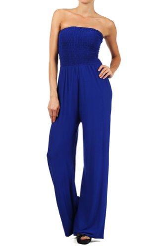 Alexa Solid Strapless Jumpsuit 