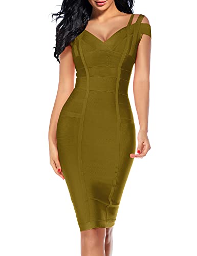 spaghetti strap midi bodycon dress
