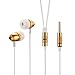 Betron ELR50 Earphones Earbuds Headphones, Balanced Bass Driven Sound, Noise Isolating, Stereo for iPhone, iPod, iPad, Samsung and Mp3 Players (Gold)thumb 1