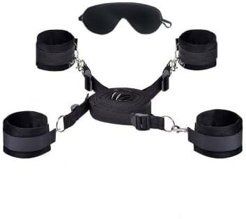 cuffpuff Arm and Leg Restraint System kit - fit Any Size Mattress - Adjustable Velcro Wrist