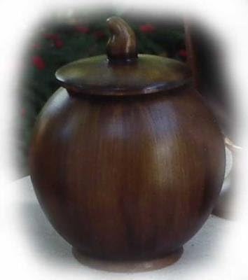 Walnut Finish Sphere Napa FireLites or Fire Pot