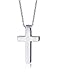VNOX Womens Mens Stainless Steel Simple Cross Pendant Necklace for Christian Jesus Lord Prayer