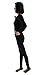 Ensnovo Womens Spandex Bodysuit Long Sleeve Scoop Neckline Footless Unitard