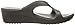 crocs Women's Sanrah Wedge Sandal, Black/Graphite, 7 M US