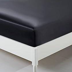 California King Silk Satin Fitted Sheet, Soft Deep