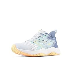 New Balance Girls Rave Run V2 Lace-Up Shoe, Ice