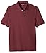 Amazon Essentials Men's Regular-Fit Cotton Pique Polo Shirt (Available in Big & Tall), Burgundy, Large