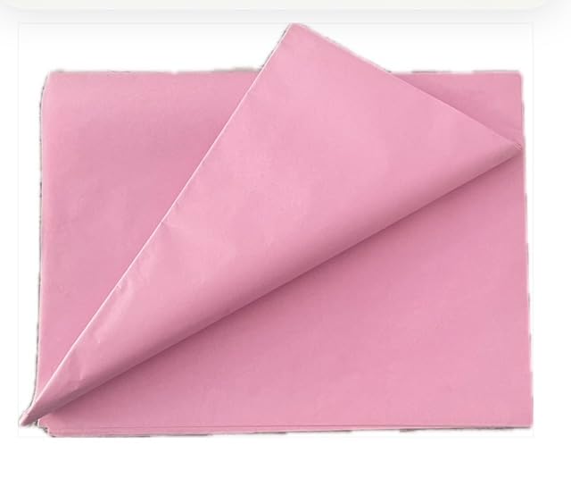 100 Sheets Pink MG Tissue Paper 20x30 Inches, Acid Free Craft Art