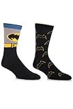 SockShop Men's 2 Pair DC Comics Mix Batman Socks