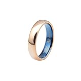 AWEI Comfort Fit Domed Tungsten Carbide Ring Classic Wedding Band Engagement Ring, Gold/Rose Gold/Silver, 5-8mm, Size 5-15
