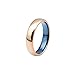 AWEI Comfort Fit Domed Tungsten Carbide Ring Classic Wedding Band Engagement Ring, Gold/Rose Gold/Silver, 5-8mm, Size 5-15