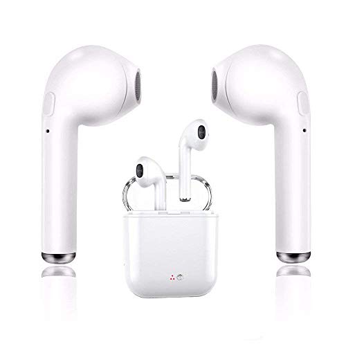 Bluetooth Headset, Wireless Earbuds with Charging Case Mini in-Ear Headphones Earphone with Mic