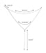 Wowanoo Vintage Double Layer Alloy Crystal Choker Necklace with Long Chain Pendant Silver2