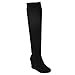 Betani FD01 Women's Stretchy Over The Knee Platform Wedge Boots