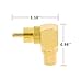 VCE 3-Pack RCA Male to Female 90 Degree Right Angle Adapter