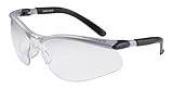 3M BX Dual Reader Protective Eyewear 11458-00000-20 Clear Anti-Fog Lens, Silver/Black Frame, +2.0 Top/Bottom Diopter