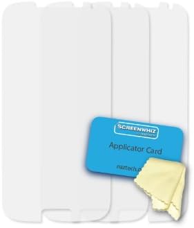 ScreenWhiz 12479 High Strength Screen Protector for Samsung Galaxy S4 - 3 Pack - Retail Packaging - Clear