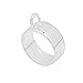 10PCS 20mm Round Open Back Bezel Pendant, Open Back for Resin, Polymer, etc. Open Back Frame with 1 Loop, Silver