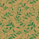 Total Holly Christmas suttons Printed Patterned Tissue Wrapping Paper 5 Sheets