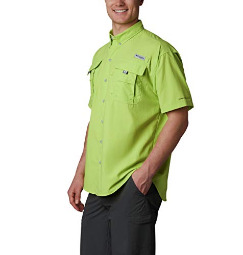 Columbia Men's Bahama Ii Short Sleeve Shirt, Green Glow, XX-Large