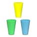 SILIPINT Silicone Pint Glasses, The Original Unbreakable Silicone Pint Glass, Patented Unbreakable Glassware for Beer and Wine and More, Drinkware That is Heat Safe and Freeze Safe, Glow-in-the-Dark (Set of 3)Glow Blue, Glow Green and Glow Yellow, 16-Ounce