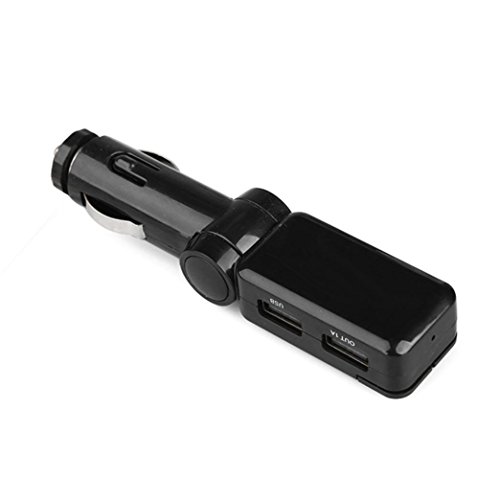 DZT1968 Glamor LCD Bluetooth CSR 2.1 Car Set FM Transmitter MP3 USB disk Charger Handsfree For iPhone