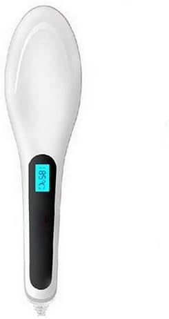 Instant Hair Brush Hair Straightener (White)
