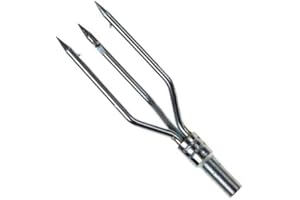 Spearfishing World Zinc Plated Trident Speartip - 3-Prong for Spearfishing, Freediving & Scuba Diving Spearguns, Polespears & Hawaiian Slings