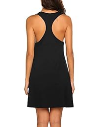 Avidlove - Camisón sexy para mujer, sin mangas, espalda cruzada