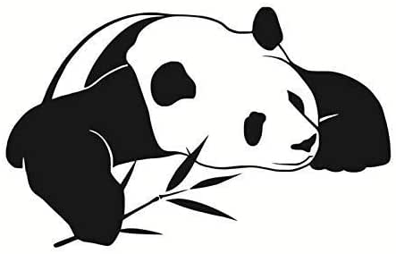 Pegatinas de pared de panda con diseño de animales para pared DIY papel