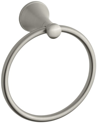 Kohler K-13435-BN Coralais Towel Ring, Vibrant Brushed Nickel