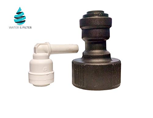 Water & Filter Direct Water Line Hookup with Elbow Fitting for Keurig (B150, B155, K150, K155) Coffee Brewer