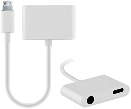Mr Zhu Lightning to 3.5 mm Headphone Adapter and Charger , 2 in 1 Splitter and Adapter (Charging + Listening+Music Control for Earpods) iPhone 7/7 Plus/6s/6/5s/se
