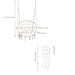 Sonyabecca Hammock Chair with LED Dream Catcher Childrens Adults Hanging Chair (Not Included Stand, Cushion)