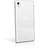 iGadgitz Transparent Clear Glossy TPU Gel Skin Case Cover for Sony Xperia M4 Aqua E2303 (2015) + Screen Protector