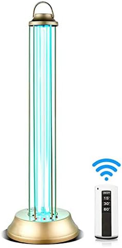 60W Sterilization Lamp UVC | Disinfection | Tube Household Disinfection Light Ozone | Anti-Bacterial Rate 99% with Timer and Remote Control | School Hotel Factory Disinfection Tool