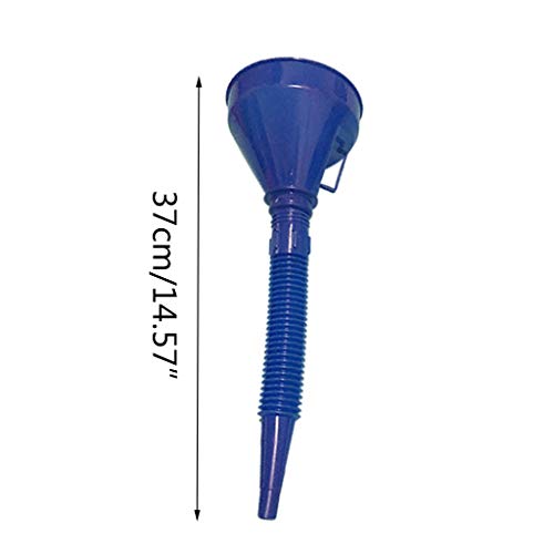 Autone Car Refueling Funnel with Filter Detachable Hose Gasoline Engine Oil Additive Motorcycle Farm Machine Use Anti-Leakage Filler Accessory