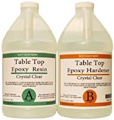 Table TOP EPOXY Resin Crystal Clear 1 Gallon Kit. for Super Gloss Coating (2, 1 Gallon)