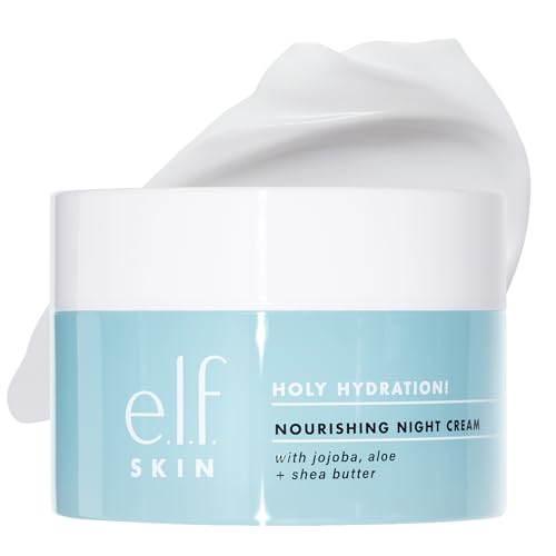 e.l.f. SKIN Holy Hydration! Nourishing Night Cream, Ultra-Hydrating Moisturizer…