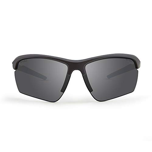Epoch Eyewear Epoch 7 Matte Finish Sunglasses Gray/Blue Frame (GrayBlue/Smoke)