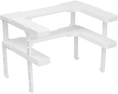 Spice Shelf Rack and Stackable Rtractable Wdth Organizer Set of Amazing Two Llayer Or Two Pcs For Cabinets Spice Rack Shelves (2L WT)