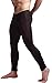 WUAMBO Men's Mesh Long Johns Slim Sexy Legging Tights Black XL (Waist:32