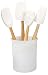 Le Creuset JS450-16 Craft Series Utensil Set with Crock, 5-Piece, White